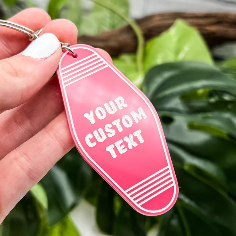 Custom Text or Logo Keychain